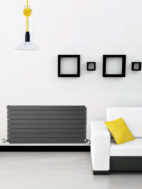 woonkamer radiator, radiatoren, designradiator, design radiatoren, horizontale radiatoren
