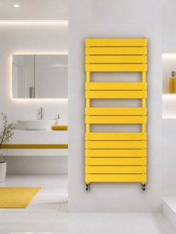 handdoekradiator, badkamer radiatoren, gekleurde handdoekstang, designradiatoren, kleurrijke badkamerradiator