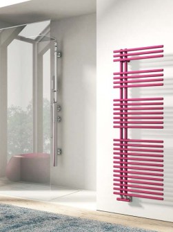 asymmetrische radiator, badkamer radiatoren, gekleurde handdoekstang, elektrische handdoekradiator, 